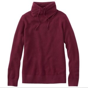 L.L. Bean Women's Classic 100% Cashmere Sweater, Funnelneck
